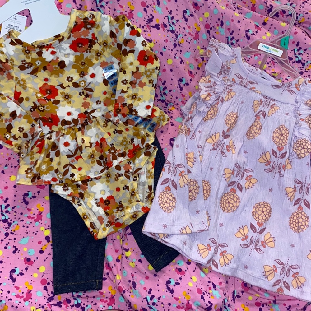 Bundle of NWT carters 6-9 outfits